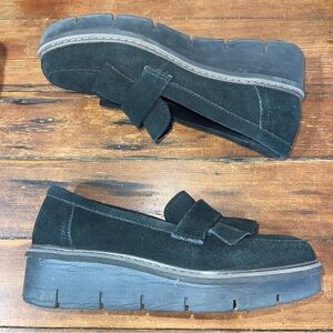 Black Suede Women's Loafers